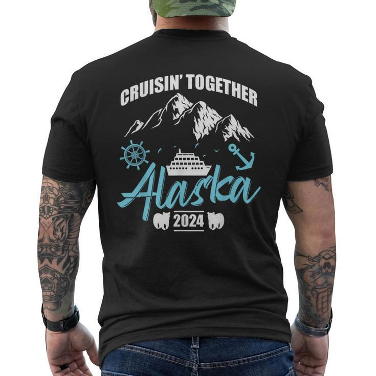 Cruising Together Alaska Trip 2024 Family Weekend Trip Match Men's T-shirt Back Print