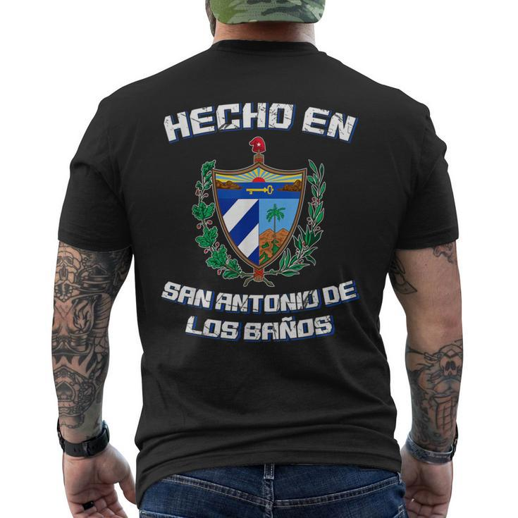 Cuban Hecho En San Antonio De Los Banos Cuba Camisa Men's T-shirt Back Print