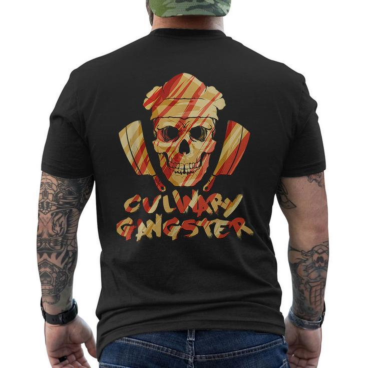 Culinary Gangster Cooking Chef Gift For Family Cook Kitchen  Mens Back Print T-shirt