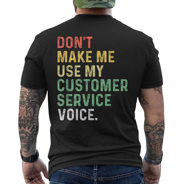 Customer Service Representative Coworkers Appreciation Men's T-shirt Back Print