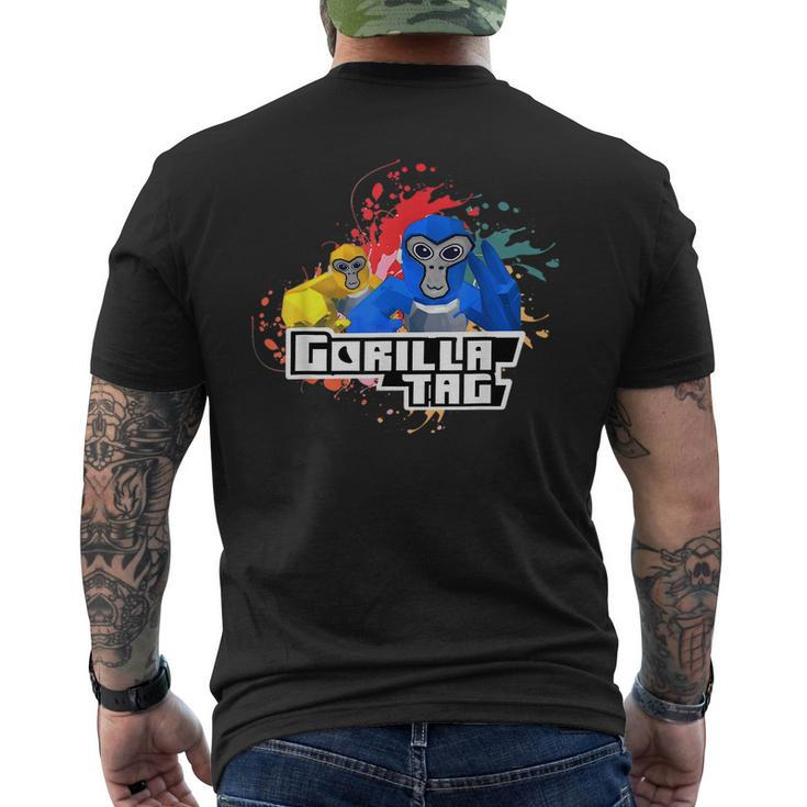 Cute Gorilla Tag Monke Vr Gamer For Kids Adults Ns Gift  Mens Back Print T-shirt