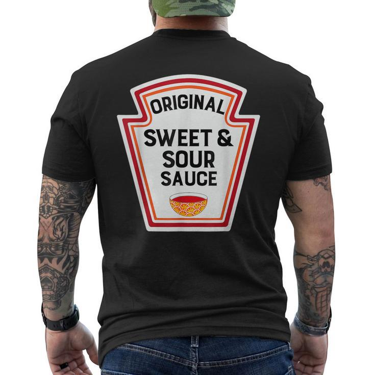 Cute Group Condiments Costume Sweet And Sour Sauce Men's T-shirt Back Print
