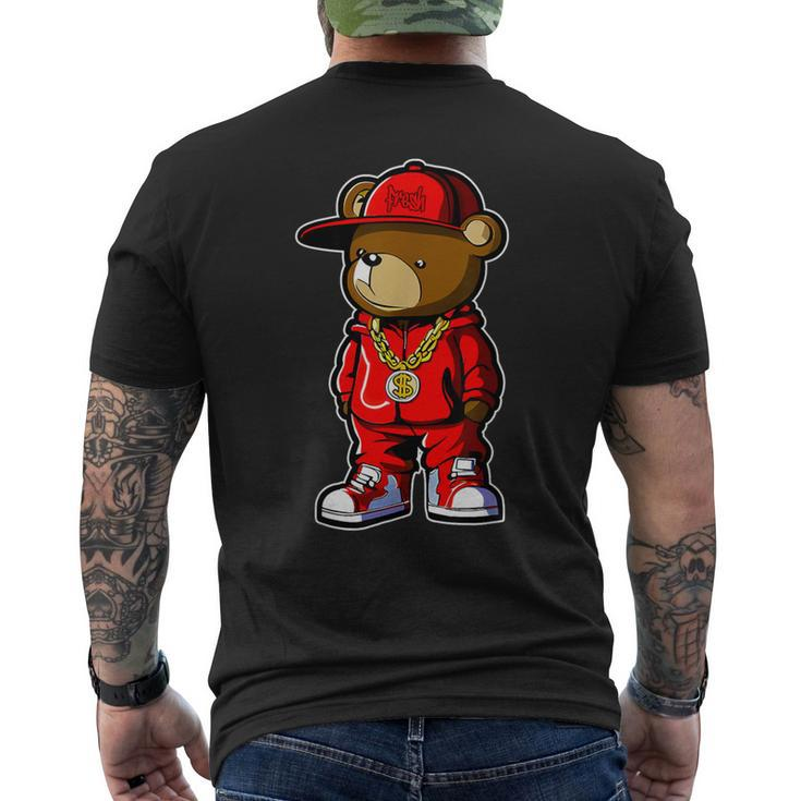 Cute Hip Hop Teddy Bear 90 Hip Hop Clothing Graffiti Men's T-shirt Back Print
