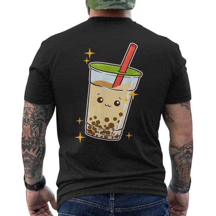Cute Kawaii Bubble Tea Boba Lover Milk Tea Tapioca  Mens Back Print T-shirt