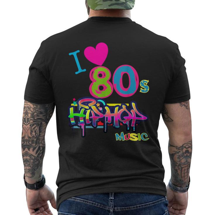 Cute Love 80S Hip Hop Music Dance Party Outfit Men's T-shirt Back Print