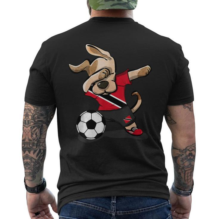 Dabbing Dog Trinidad And Tobago Soccer Jersey Football Lover Men's T-shirt Back Print