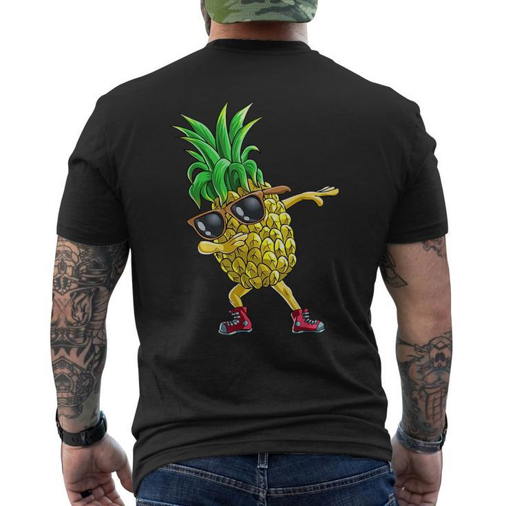 Dabbing Pineapple Sunglasses T  Aloha Beach Gift Hawaii  Mens Back Print T-shirt