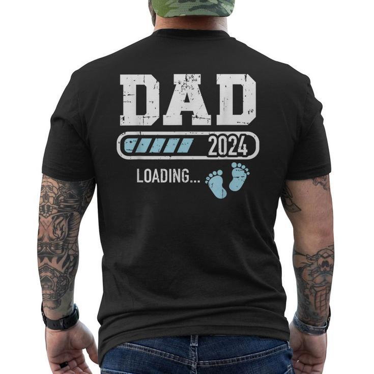 Dad 2024 Loading For Pregnancy Announcement Mens Back Print T-shirt