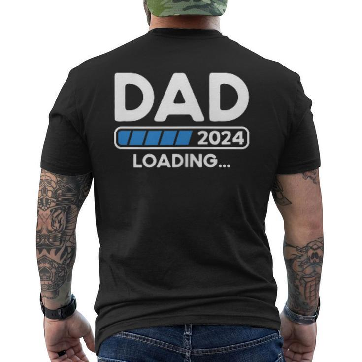 Dad 2024 Loading Pregnancy 2024 Father To Be Soon To Be Dad Men's T-shirt Back Print