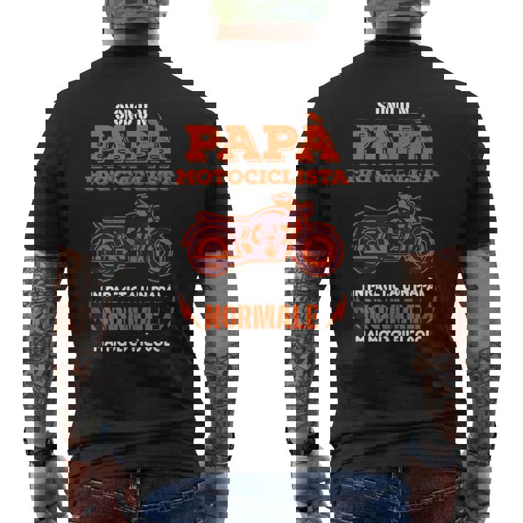 Dad Biker Dad Normal But Much More Cool Motorcycle Mens Back Print T-shirt