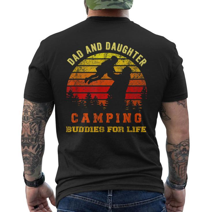Dad And Daughter Camping Buddies For Life Men's Back Print T-shirt