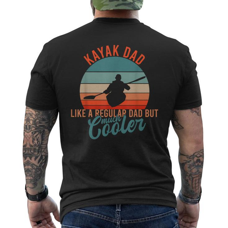 Dad Father Fathers Day Sport Kayak Men's Back Print T-shirt