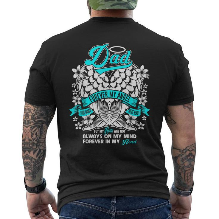 Dad Forever My Angel Your Wings Were Ready Men's Back Print T-shirt