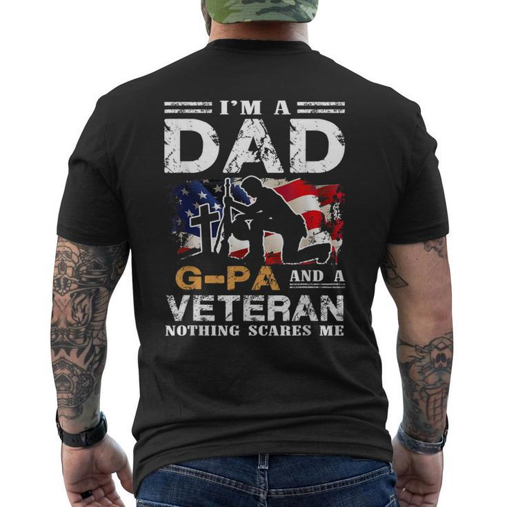Im A Dad Gpa And A Veteran 4Th Of July Men's Back Print T-shirt