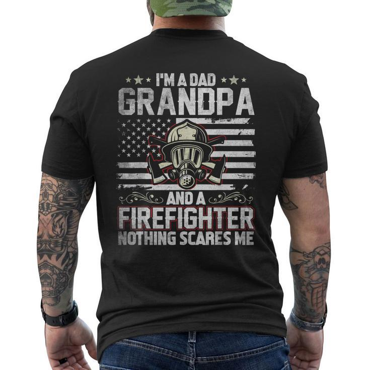 Im A Dad Grandpa For Firefighter Fathers Day Men's Back Print T-shirt