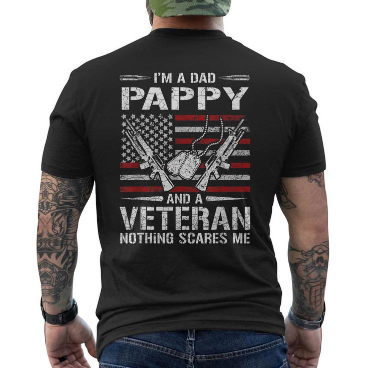 Im A Dad Pappy Veteran Fathers Day Men's Back Print T-shirt