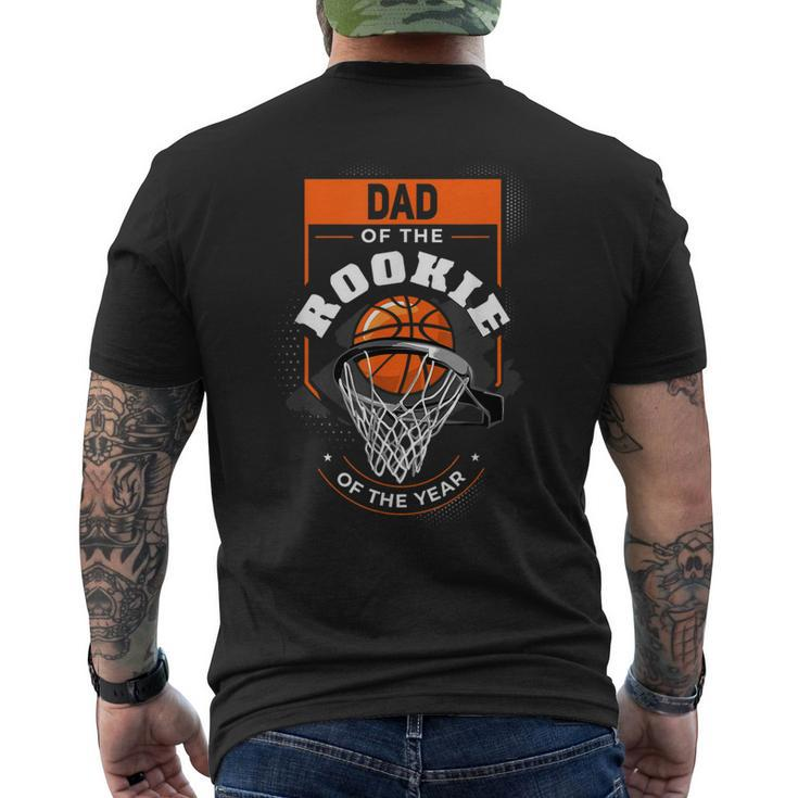 Dad Rookie Of The Year Basketball Dad Of The Rookie Men's T-shirt Back Print