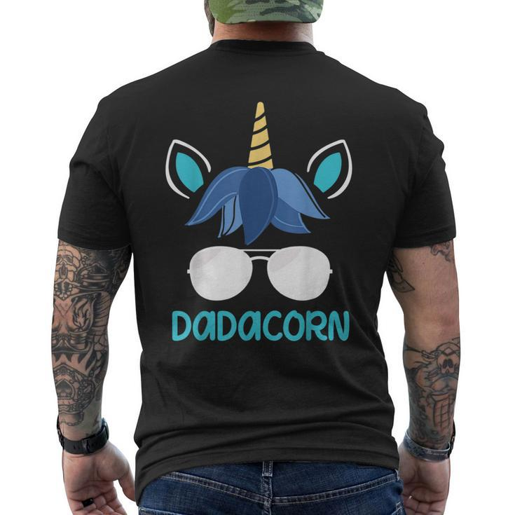 Dadacorn Dad Unicorn Face  Funny Fathers Day Gifts Gift For Mens Mens Back Print T-shirt