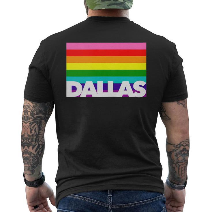 Dallas Texas Gay Pride Tx Proud Tx Homos Queer Cowboy Love  Mens Back Print T-shirt