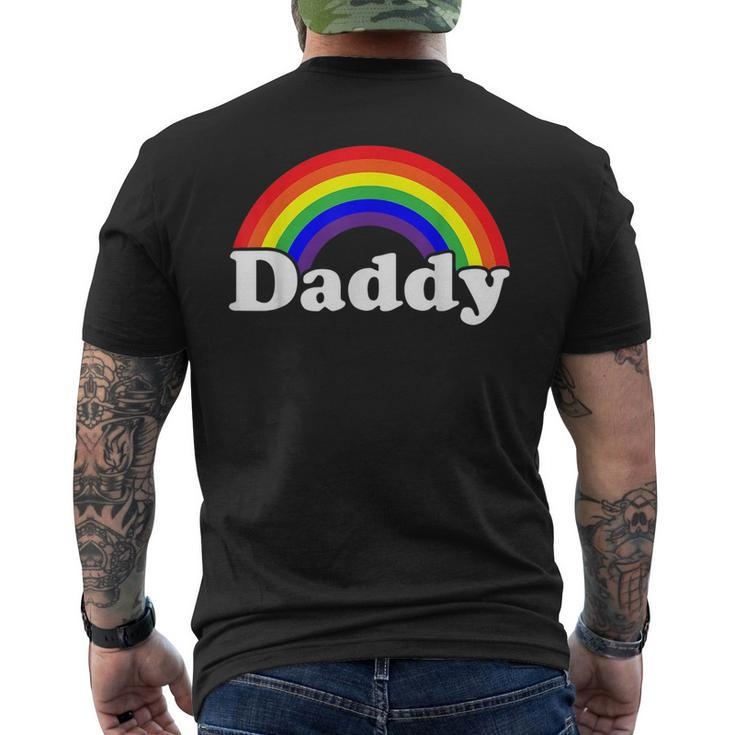 Damn Daddy Gay Pride Parade Daddy Masc Man Lgbtq Dad  Mens Back Print T-shirt