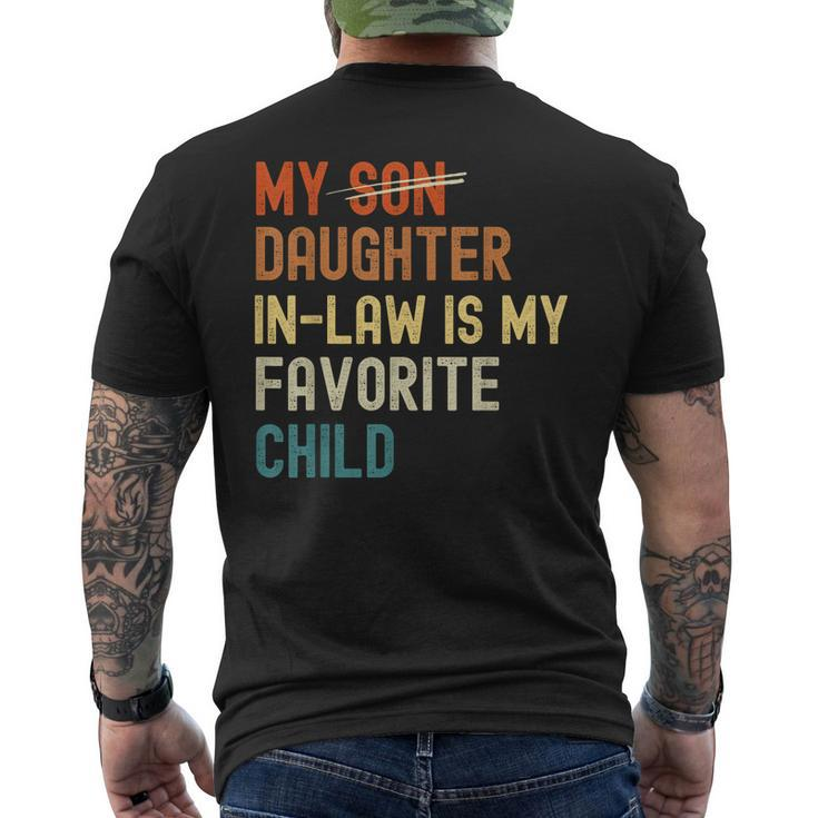 My Daughterinlaw Is My Favorite Child Fathers Day Men's Back Print T-shirt