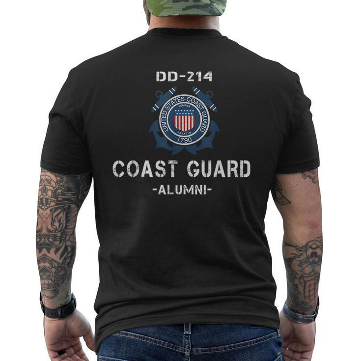 Dd214 Uscg  Us Coast Guard Veteran Vintage Veteran Funny Gifts Mens Back Print T-shirt