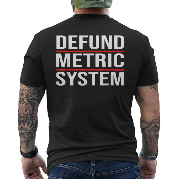 Defund Metric System Car Mechanic Automotive Auto Repairman Mechanic Funny Gifts Funny Gifts Mens Back Print T-shirt