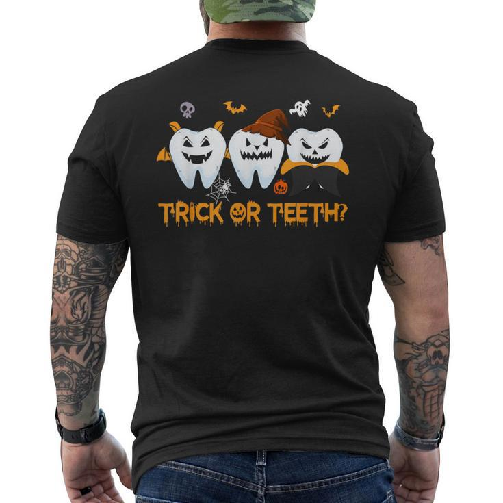 Dental Squad Trick Or Th Dentist Halloween Costume Men's T-shirt Back Print