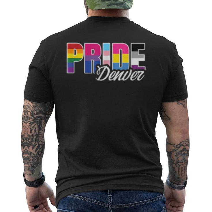 Denver Colorado Gay Pride Lesbian Bisexual Transgender Pan  Mens Back Print T-shirt