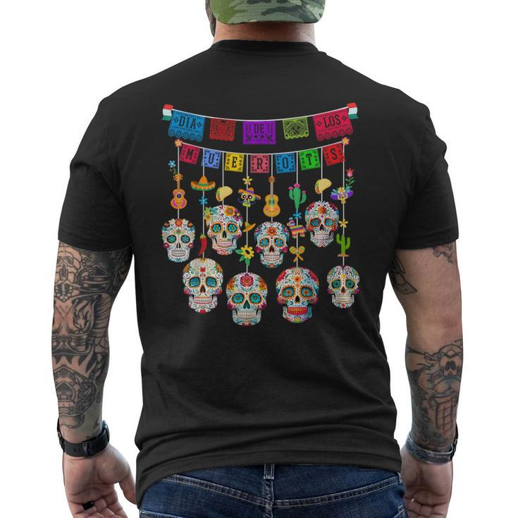 Dia De Los Muertos Day Of The Dead Hanging Skulls Men's T-shirt Back Print