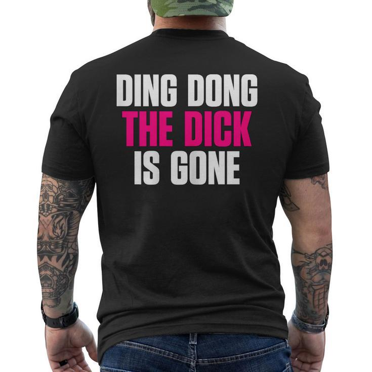 Ding Dong Divorce Quote Party Men's T-shirt Back Print
