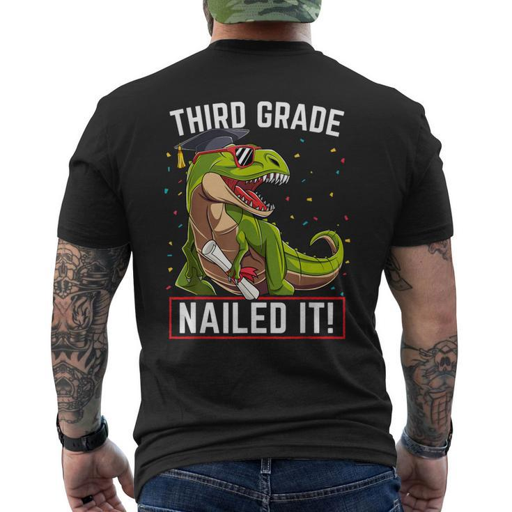Dinosaur Graduation 3Rd Grade Nailed It Class Of 2019 Men's Back Print T-shirt