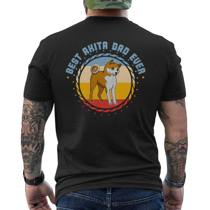 Dog Akita Mom Dog Sayings Breeder 62 Mens Back Print T-shirt
