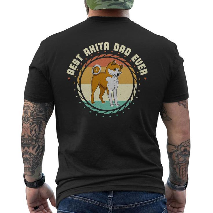 Dog Akita Mom Dog Sayings Breeder 637 Mens Back Print T-shirt