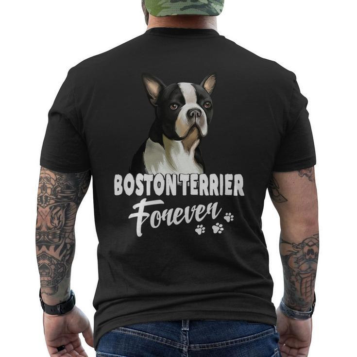 Dog Boston Terrier Dogs 365 Boston Terrier Forever Cute Dog Lover Gift Mens Back Print T-shirt