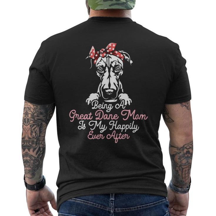 Dog Breed Dog Owner Mom Great Dane Mom Mens Back Print T-shirt