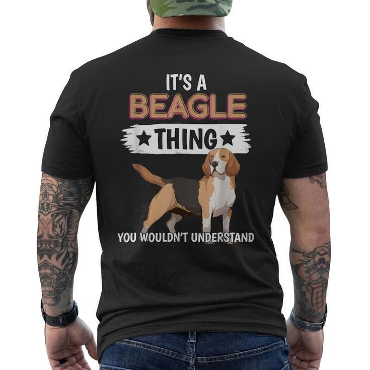 Dog It’S A Beagle Thing You Wouldn’T Understand Men's T-shirt Back Print
