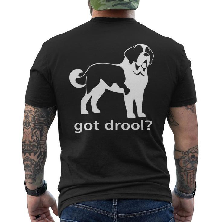 Dog Saint Bernard Got Drool Nickerstickers Saint Bernard Dog Mens Back Print T-shirt