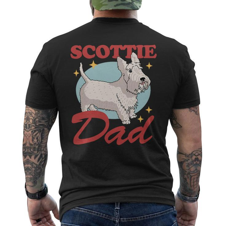 Dog Scottish Terrier Mens Scottie Dad Dog Owner Scottish Terrier 3 Mens Back Print T-shirt