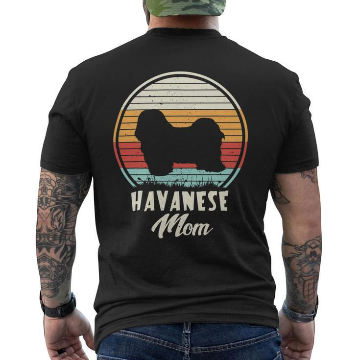 Dogs Vintage Havanese Mom Dog Cute Funny Mother Gift Mens Back Print T-shirt