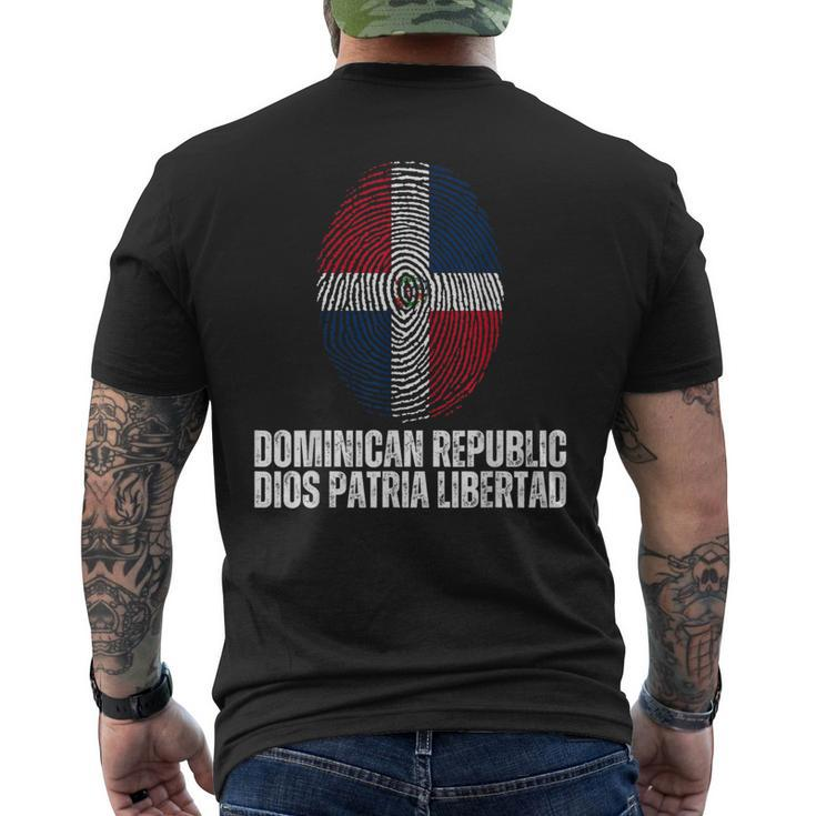 Dominican Republic Dios Patria Libertad Men's T-shirt Back Print