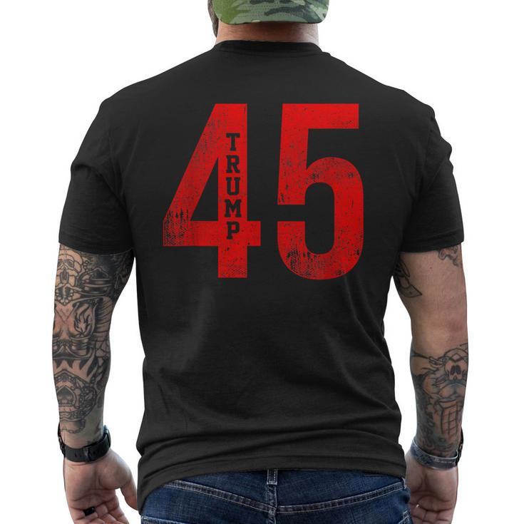 Donald Trump 45 Football Jersey Pro Trump Men's T-shirt Back Print