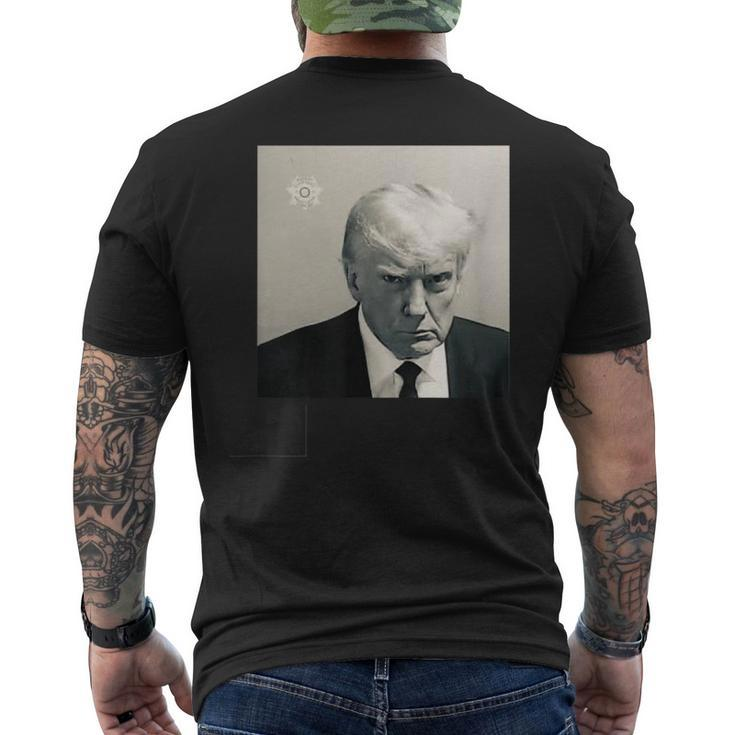 Donald Trump Shot Republican Arrest President Maga 2024 Men's T-shirt Back Print