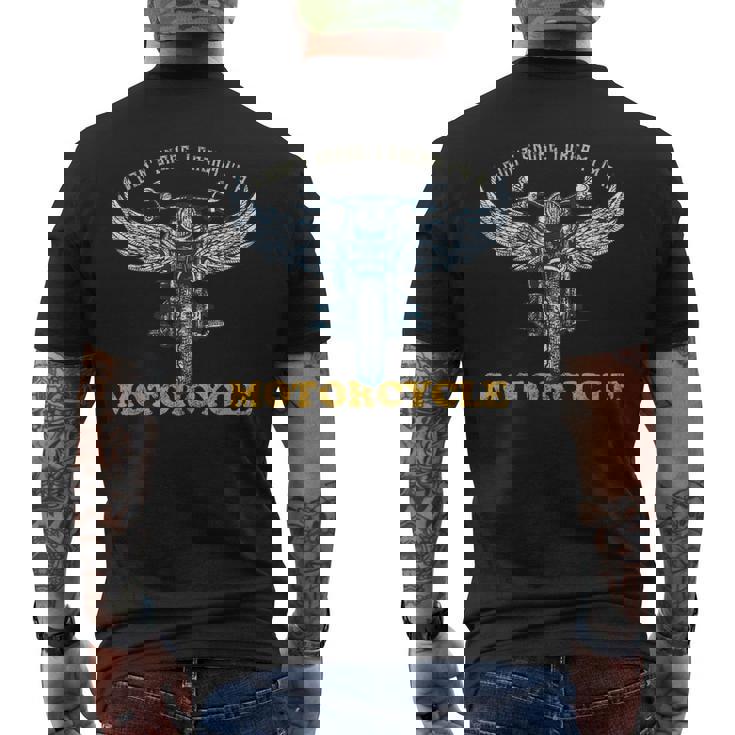 I Dont Snore I Dream Im A Motorcycle Snoring Bikers Men's Back Print T-shirt