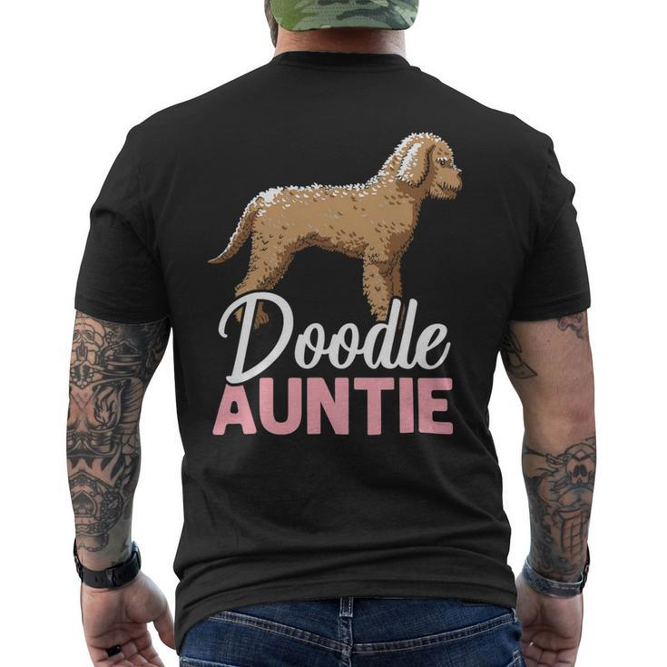 Doodle Auntie Goldendoodle Dog Lover Puppy Paw Love Mens Back Print T-shirt