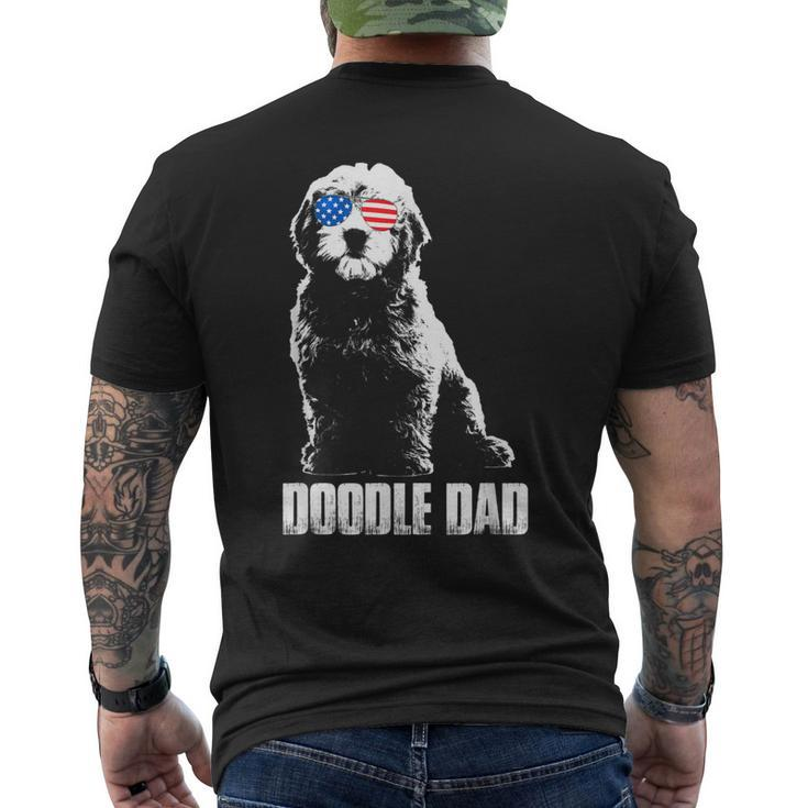 Doodle Dad Mens Goldendoodle Vintage Men's Back Print T-shirt