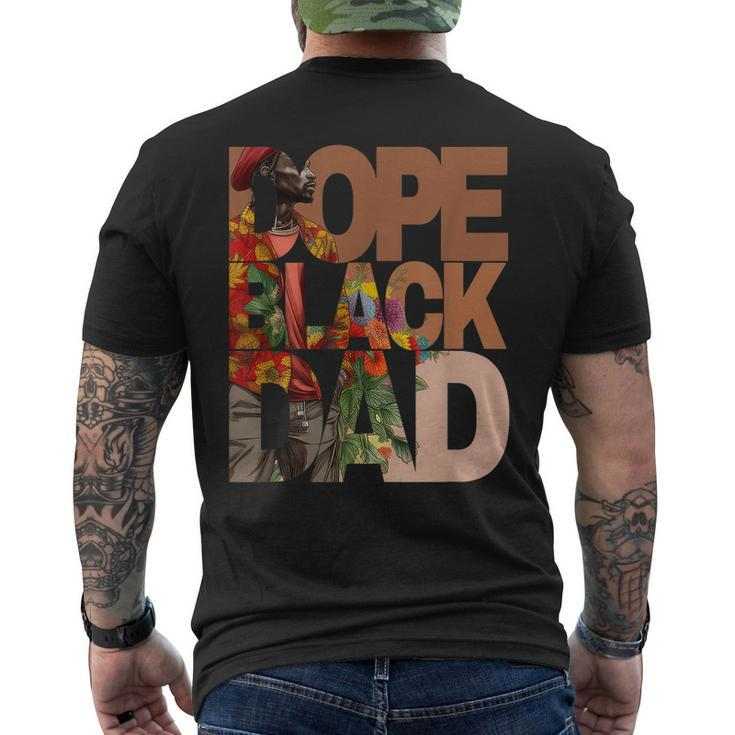 Dope Black Dad Junenth Black History Month Pride Fathers  Mens Back Print T-shirt