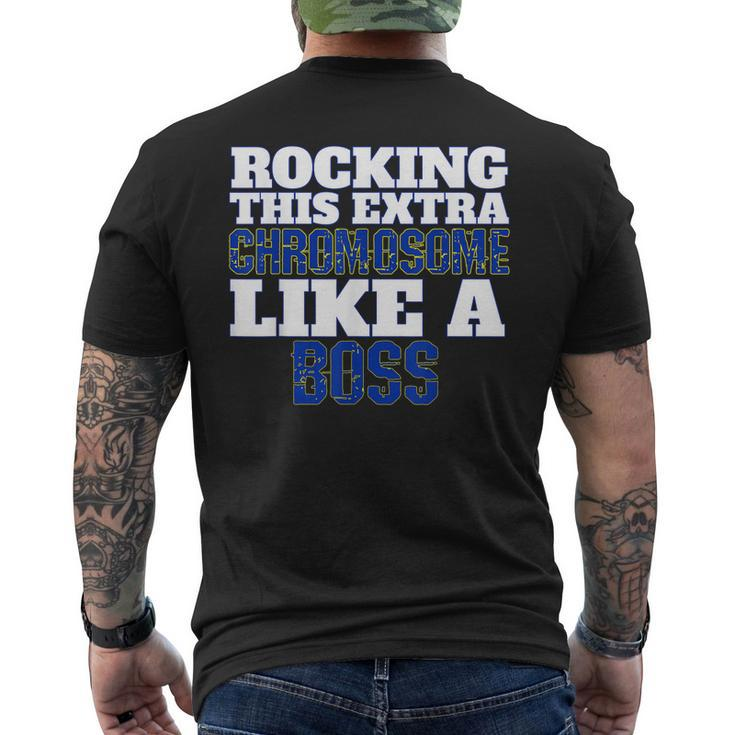 Down Syndrome Awareness Rocking Like A Boss Mens Back Print T-shirt