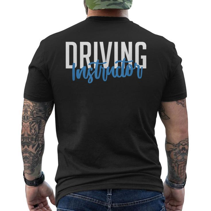 Driving Instructor Gifts Car Driver Brakes Parking Exam Driver Funny Gifts Mens Back Print T-shirt