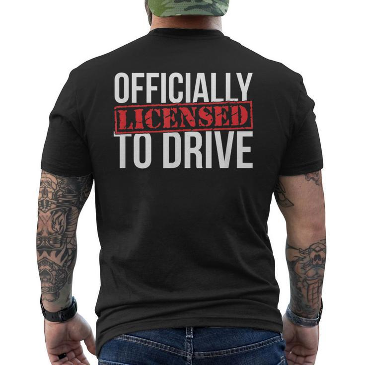 Driving License Gift Passed Driving Test | Drivers License Mens Back Print T-shirt